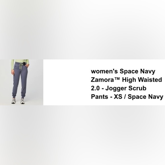 NWT FIGS SPACE GREY PANTS - Picture 1 of 1